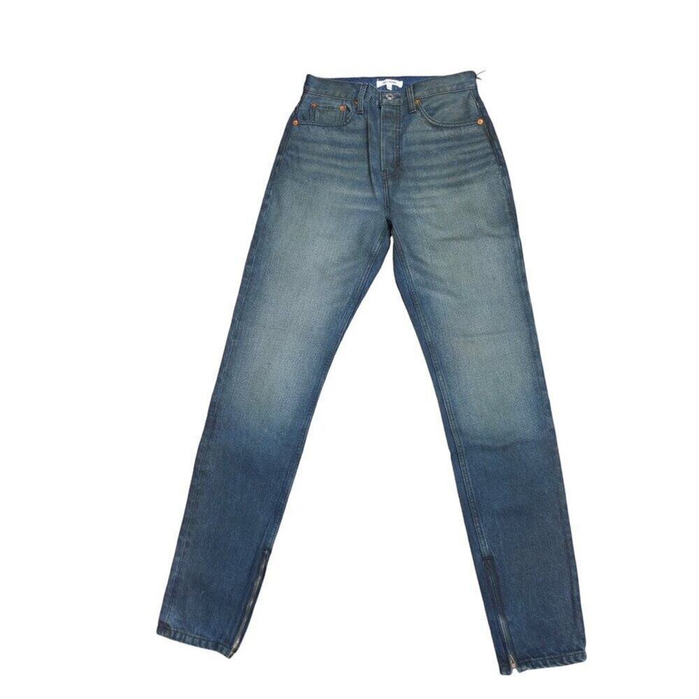 RE/DONE Super High Drainpipe Midnight Women's Jeans Size 26 NWT